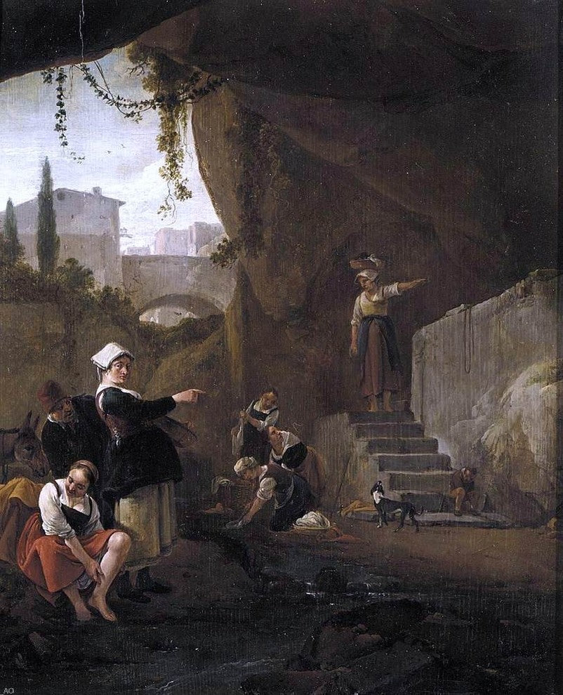 Thomas Wijck Interior of a Cave Wall Decal