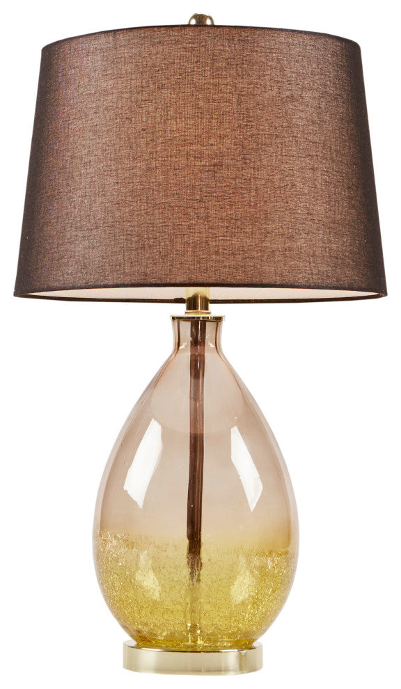 510 Design Cortina Ombre Glass Table Lamp, Set of 2, Gold
