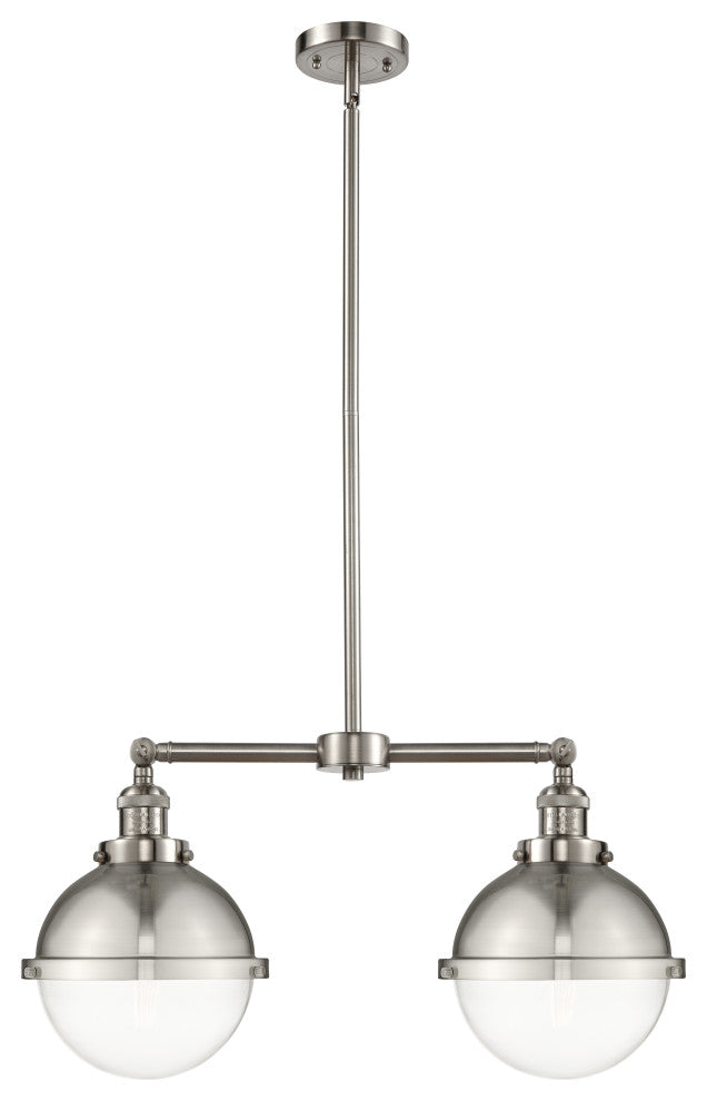 INNOVATIONS 209-SN-HFS-82-SN-LED 2-Light Island Light Brushed Satin Nickel