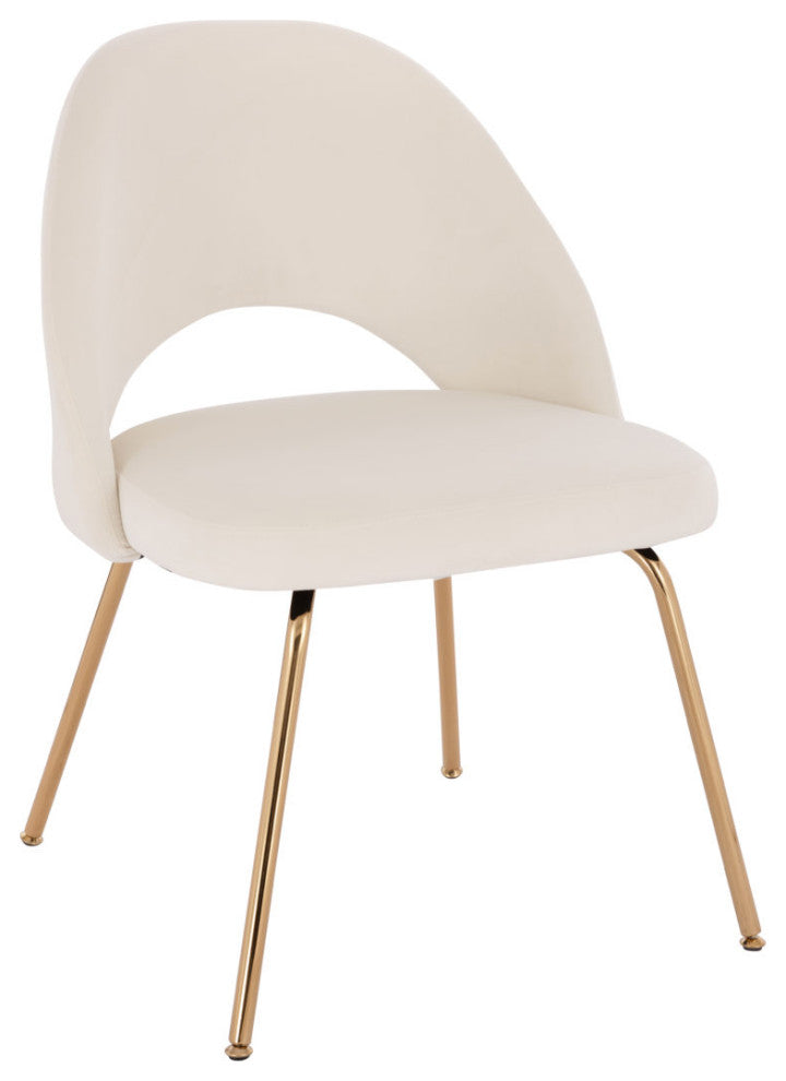 Sand Velvet Chair (Gold), Beige