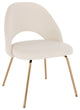 Sand Velvet Chair (Gold), Beige
