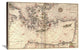 Portolan Or Navigational Map, Greece, The Mediterranean and The Levant, 36"x24"