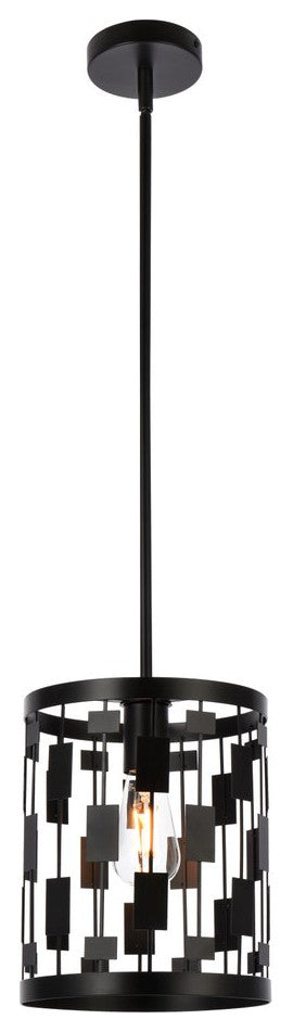 Louie 1-Light Pendant, Black