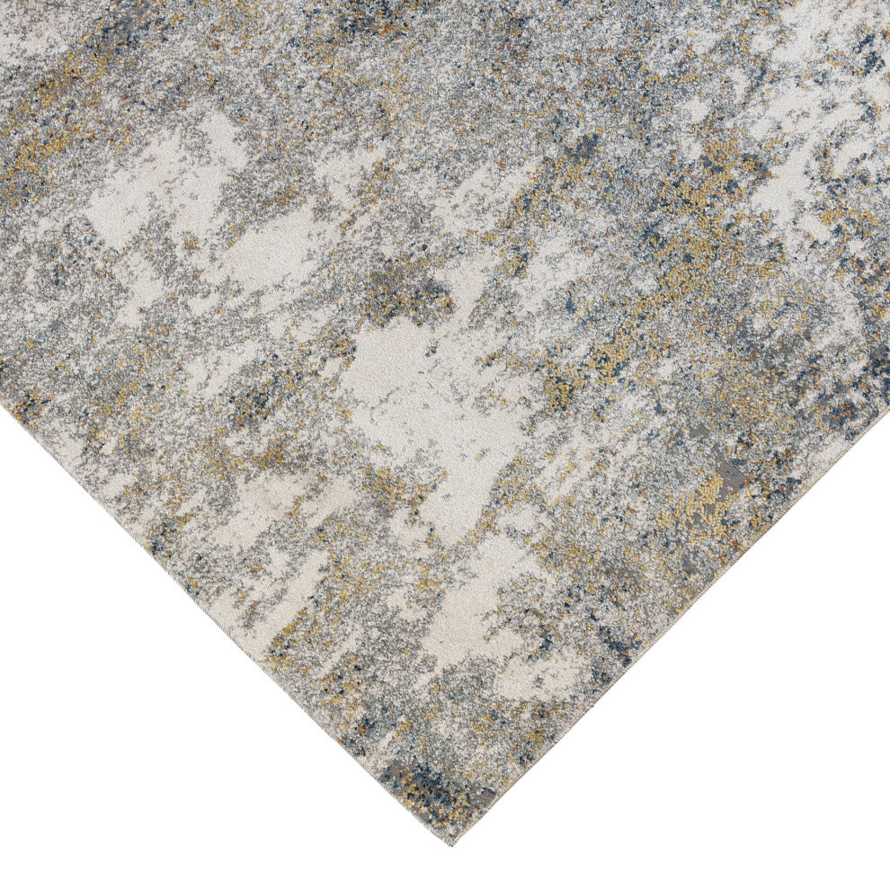 Yasmin Acy Area Rug, Yellow, 3'11" x 5'11", Abstract