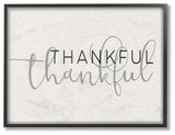 Stupell Ind. Thankful Typography Framed Giclee Art, 11 x 14