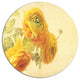 Bunch Of Yellow Ranunculus Flowers, Floral Round Wall Art, 36"