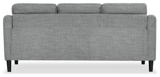 Safavieh Couture Nathaniel Tufted 3 Seater Sofa, Grey