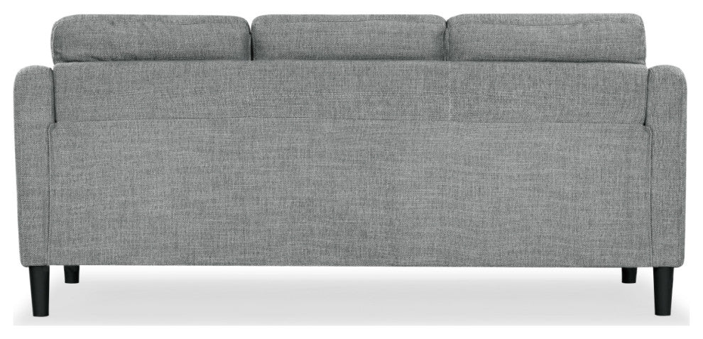 Safavieh Couture Nathaniel Tufted 3 Seater Sofa, Grey