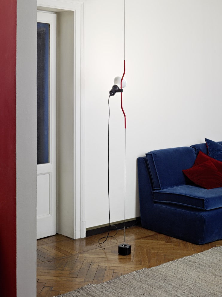 Flos Parentesi Dimmer Pendant Light, Red