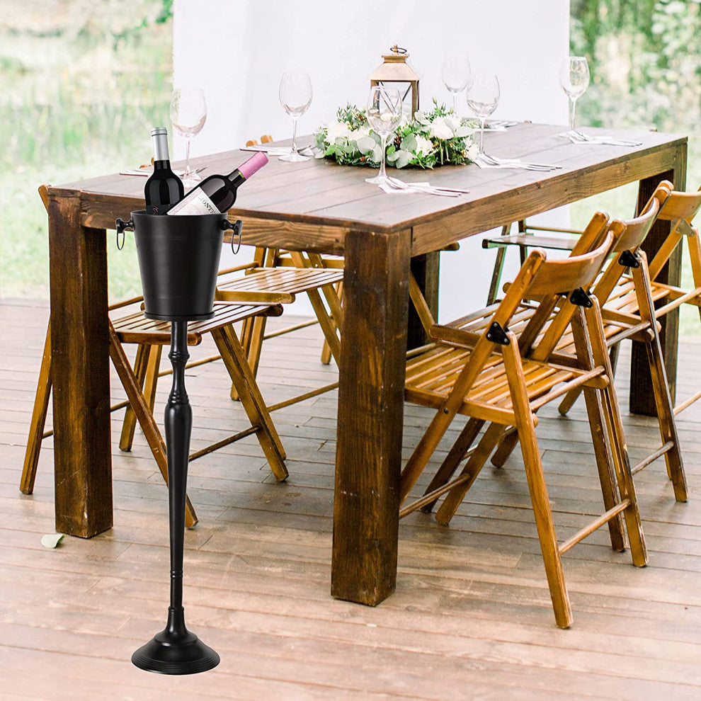 Black Luxurious Grand Hotel Champagne Bucket