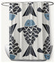Big Fish Dusty Smoke 70" w x 73" h Shower Curtain