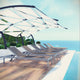 Silver Gray Shore Chaise Outdoor Patio Aluminum Set of 6