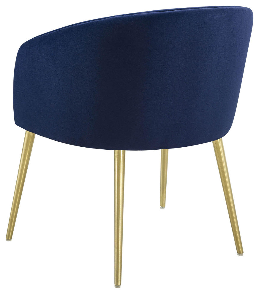 TOV Furniture Arya Performance Velvet Navy Dining Chair