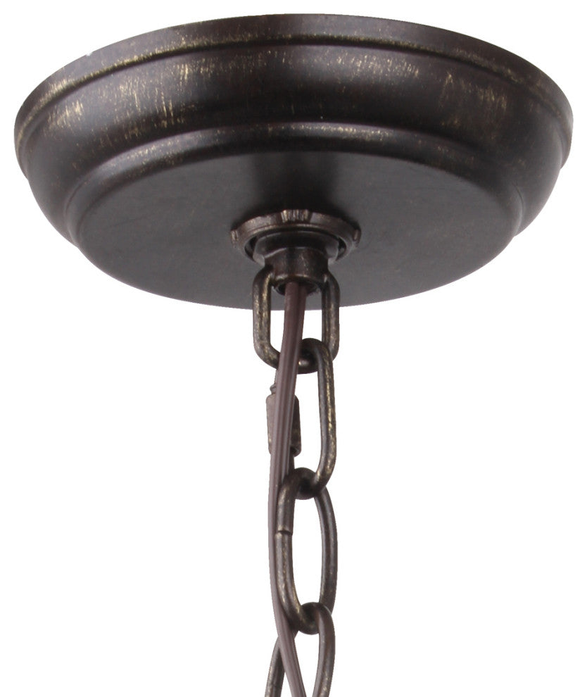 Luna 4 Light Bronze & Gold Sphere Mini Chandelier