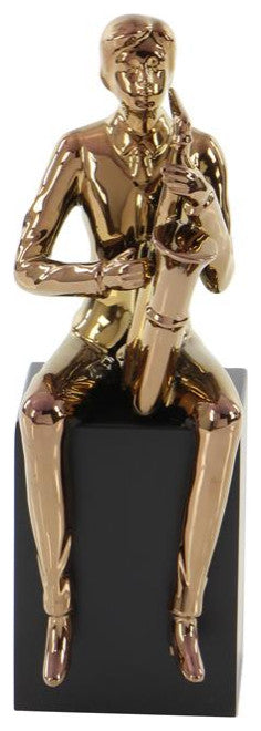 Copper Modern Musician Sculpture Set of 4