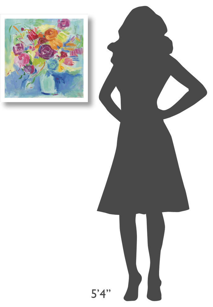 "Matisse Florals" Digital Paper Print by Farida Zaman, 20"x20"