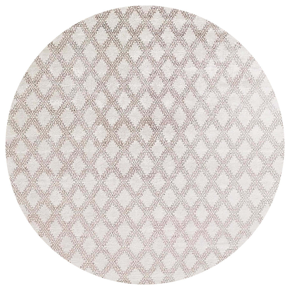Ahgly Company Indoor Round Mid-Century Modern Area Rugs, 6' Round