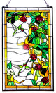 Chloe-Lighting Tiffany-Glass Hummingbirds Design Window Panel