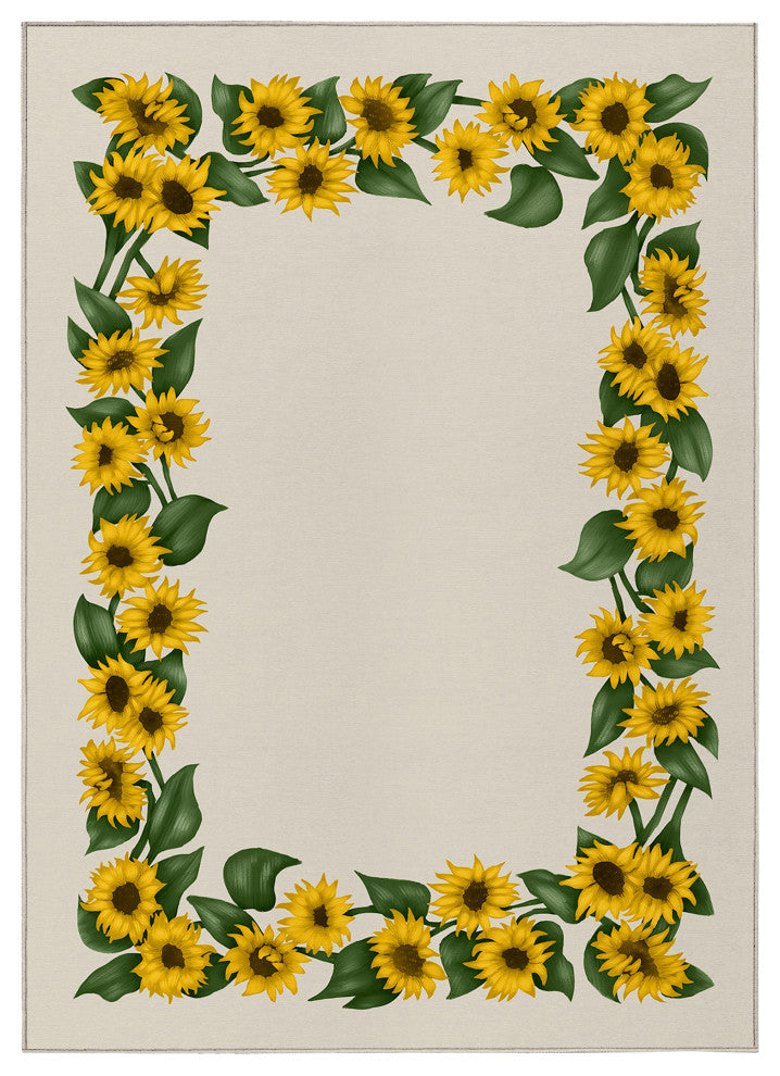 Indoor/Outdoor Kendall KE17 Beige Machine Washable 10' x 14' Rug