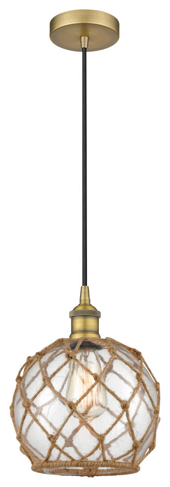 Innovations 616-1P-BB-G122-8RB-LED 1-Light Mini Pendant, Brushed Brass