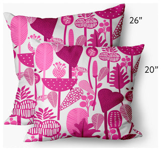 Flower Forest Decorative Throw Pillow, Orchid, 20"x20"