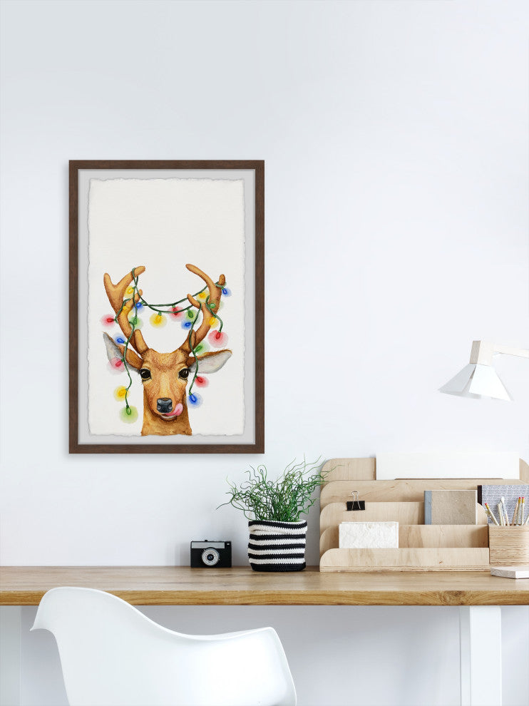 "Antler Decor" Framed Painting Print, 16x24