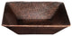 14" Square Hand Forged Old World Copper Vessel Sink