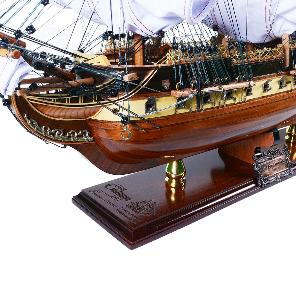 USS Constitution Limited Edition Full Crooked Sails Only 100 Units