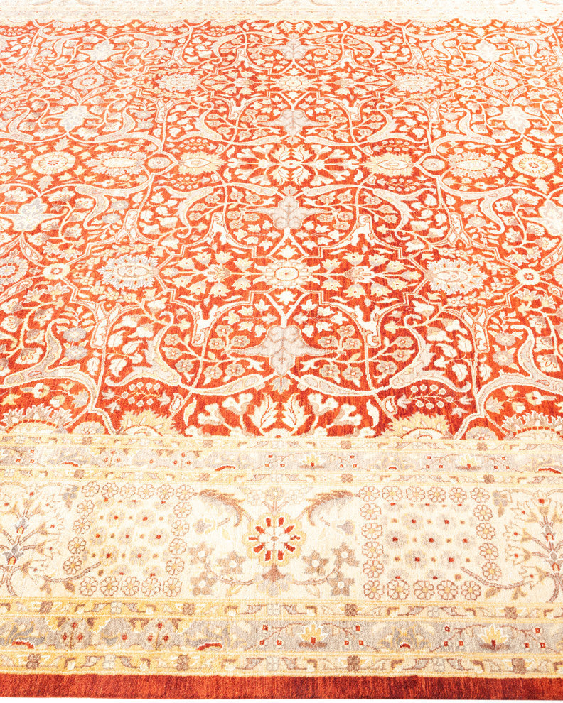Mogul, One-of-a-Kind Hand-Knotted Area Rug Orange, 8'1"x10'1"