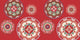 Medallions Geometric Print Bath Towel, Red