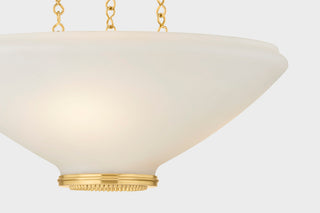 Hudson Valley Lighting Awosting Pendant, Aged Brass