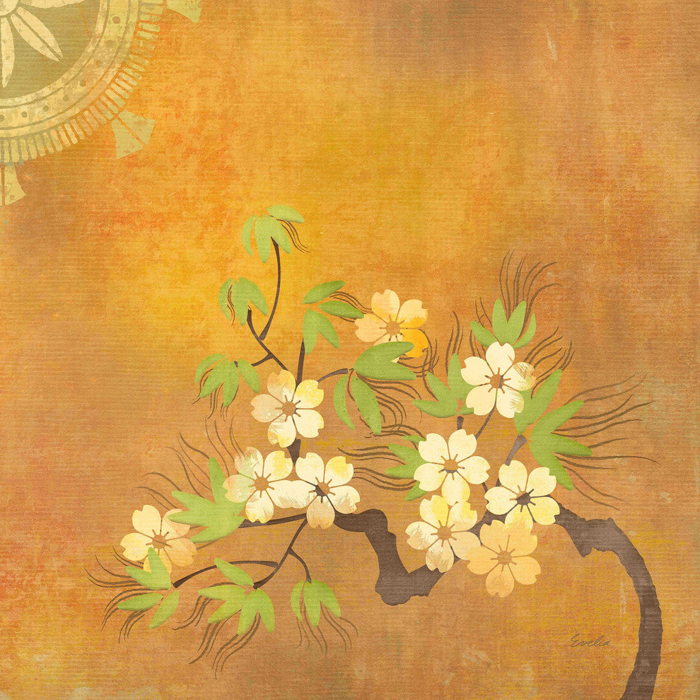 "Zen Chakra IV" Painting Print on Canvas by Evelia