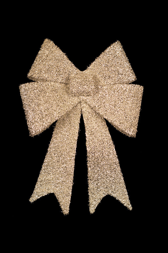 18" Silver Mesh Bow