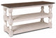 Console Distressed White And Brown Solid Wood Dining Sideboard