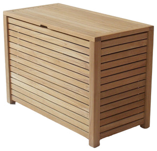 Teak Laundry Towel Box Hamper with 3 Sacks