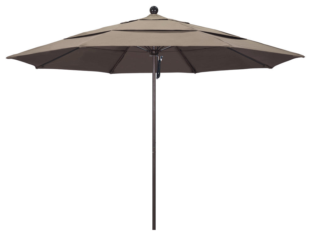 Fiberglass Umbrella Bronze, Taupe