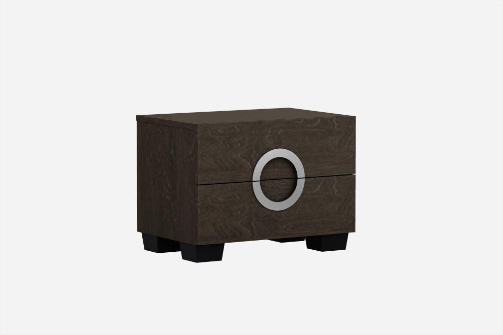 Sofia Wood Nightstand in High Gloss