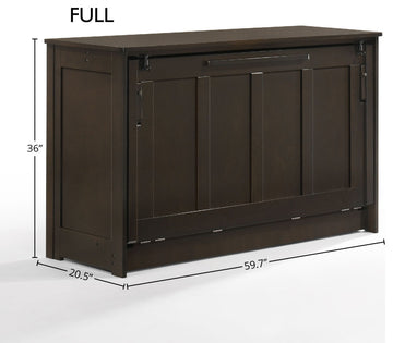 Orion Murphy Cabinet, Chocolate, Full