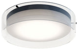 Studio 16" LED Ceiling Flush Mount, Black