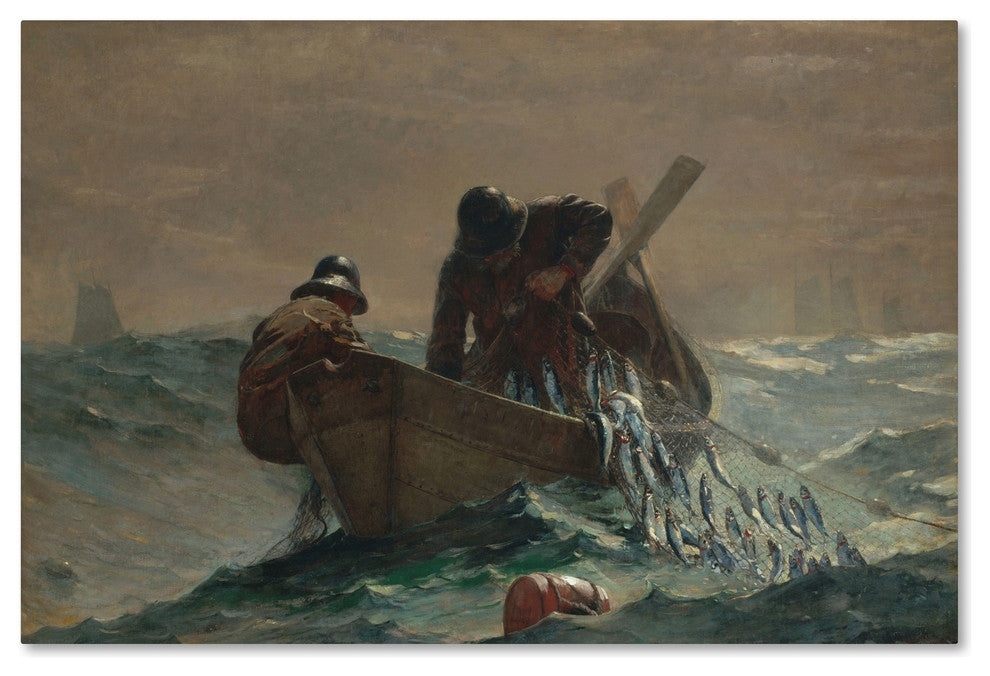 Homer 'The Herring Net' Canvas Art, 47 x 30