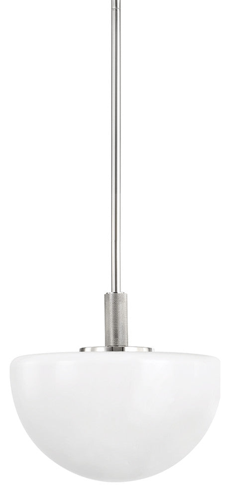 Lethbridge 1-Light Pendant, Polished Nickel