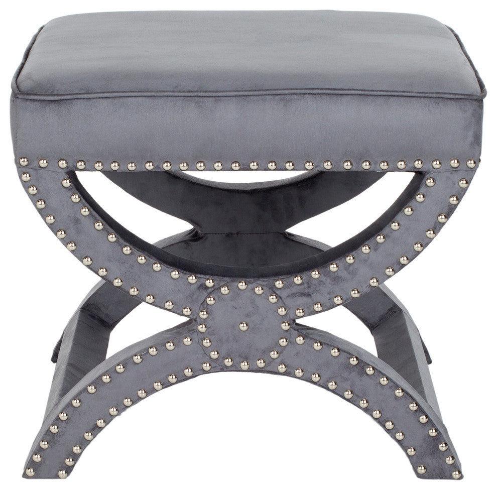 Safavieh Mystic Ottoman, Gray