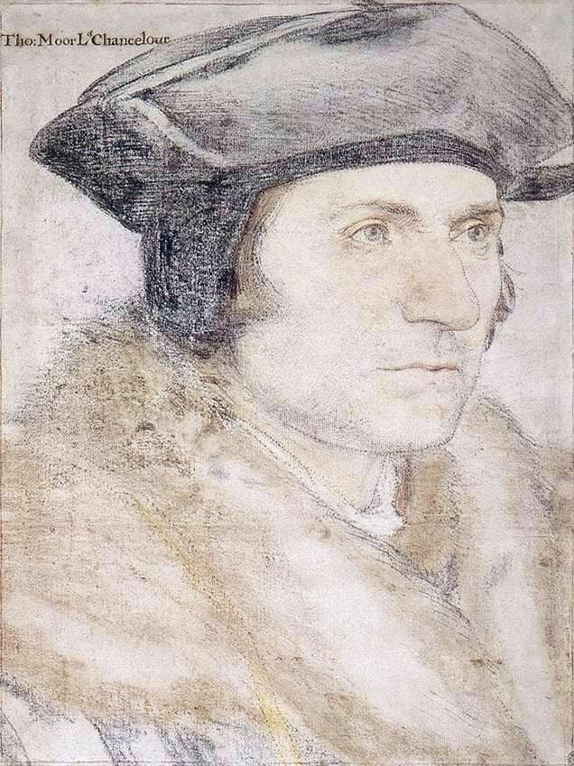 The Younger Hans Holbein Sir Thomas More, 21"x28" Wall Decal