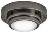 Hinkley Lighting 32703 Porte 6"W LED Flush Mount Bowl Ceiling - Black Oxide