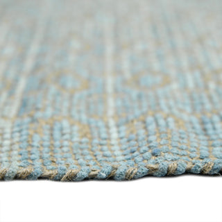 Zola Parquet Area Rug, Light Blue, 5' x 8', Geometric