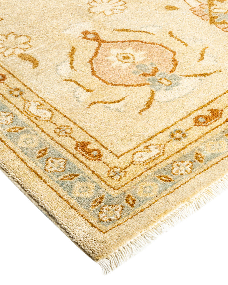 Eclectic, One-of-a-Kind Hand-Knotted Area Rug Ivory, 9' 3" x 12' 4"