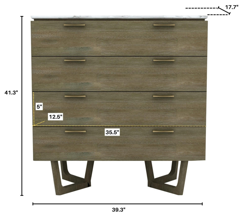Aura 4 Drawer Chest