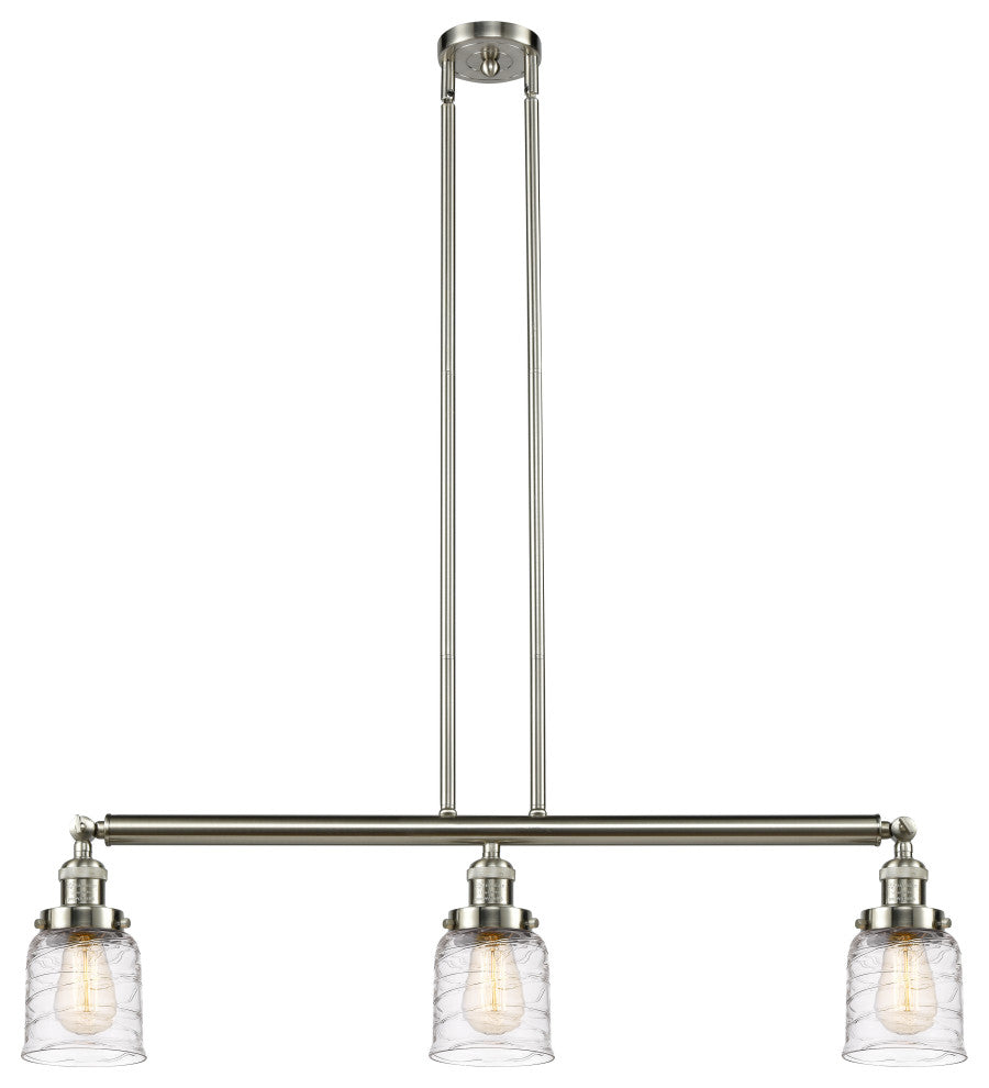 INNOVATIONS 213-SN-G513 3-Light Island Light Brushed Satin Nickel