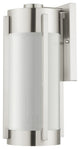 Livex Lighting Sheridan 3 Light Brushed Nickel Large Outdoor Wall Lantern