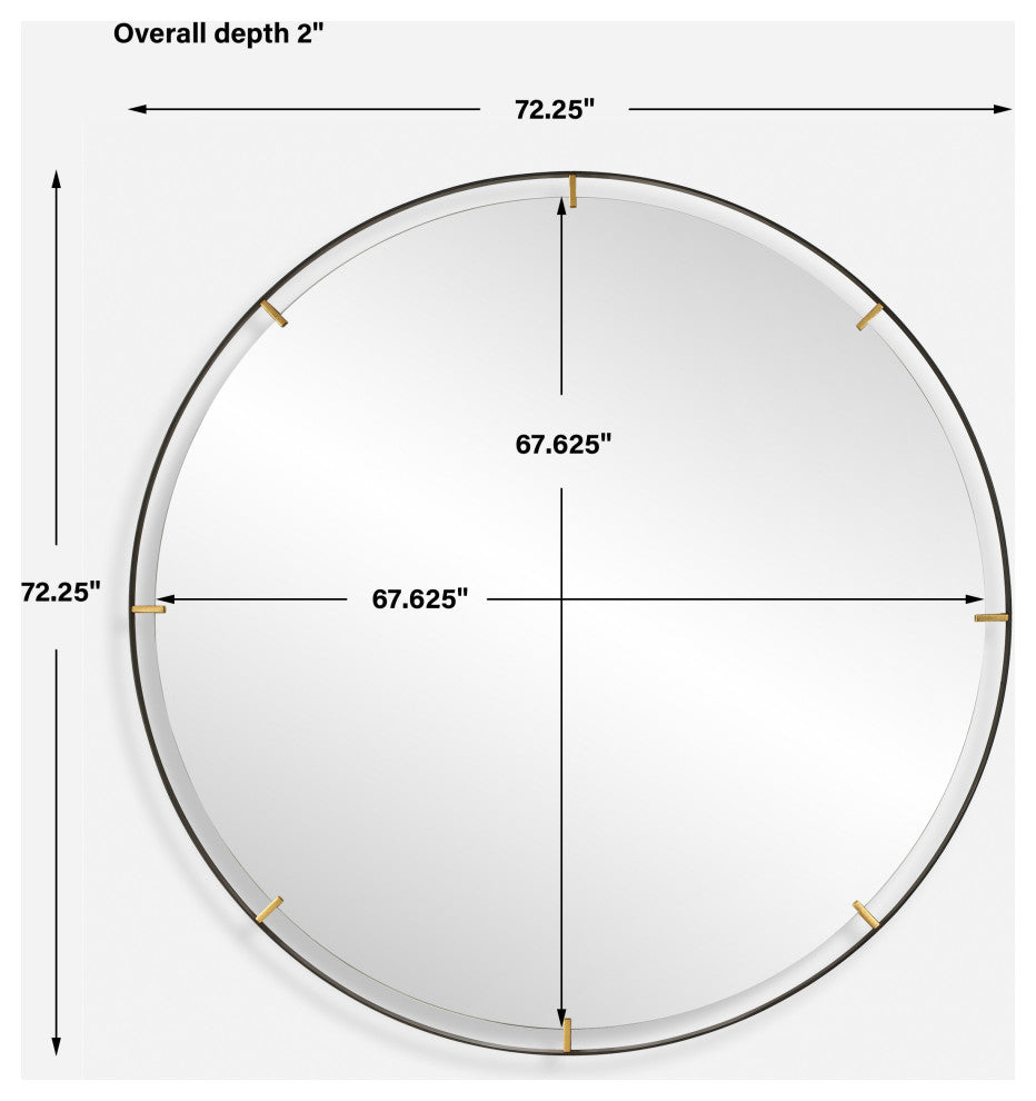 Uttermost Grand Pendulum Round Mirror